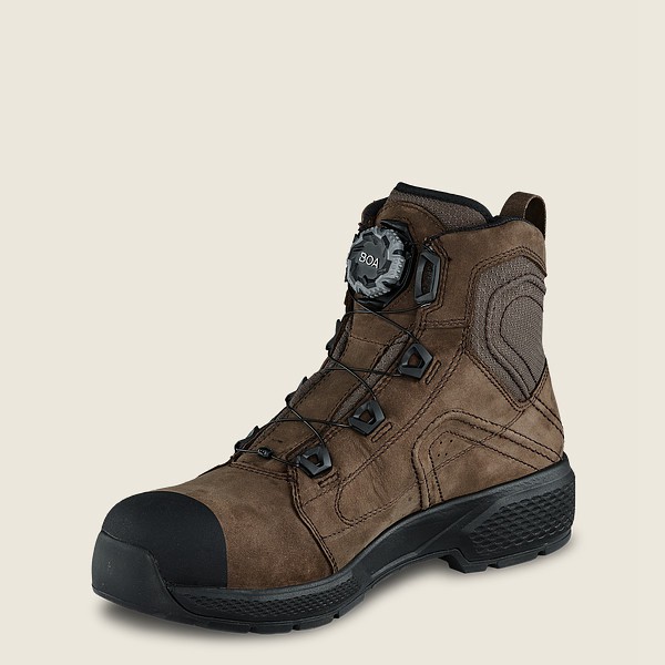 Safety Støvler Herre - Red Wing Exos Lite - 6-Inch Waterproof Toe - Mørkebrune - LHOYFI-670